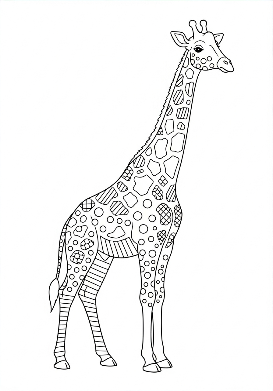 giraffe coloring book