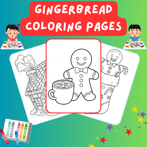 26 Gingerbread Coloring Pages | Sweet Holiday Art