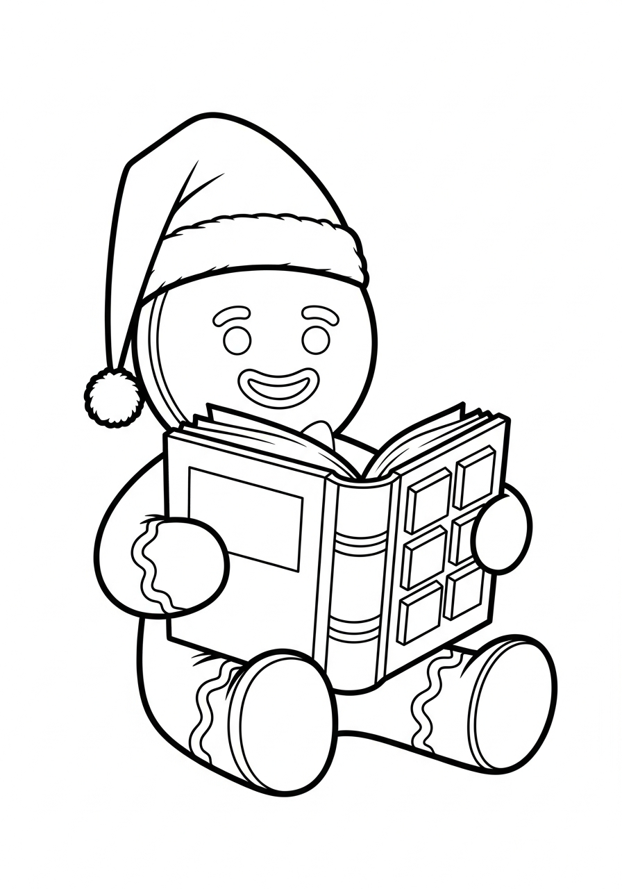 full size Gingerbread coloring pages