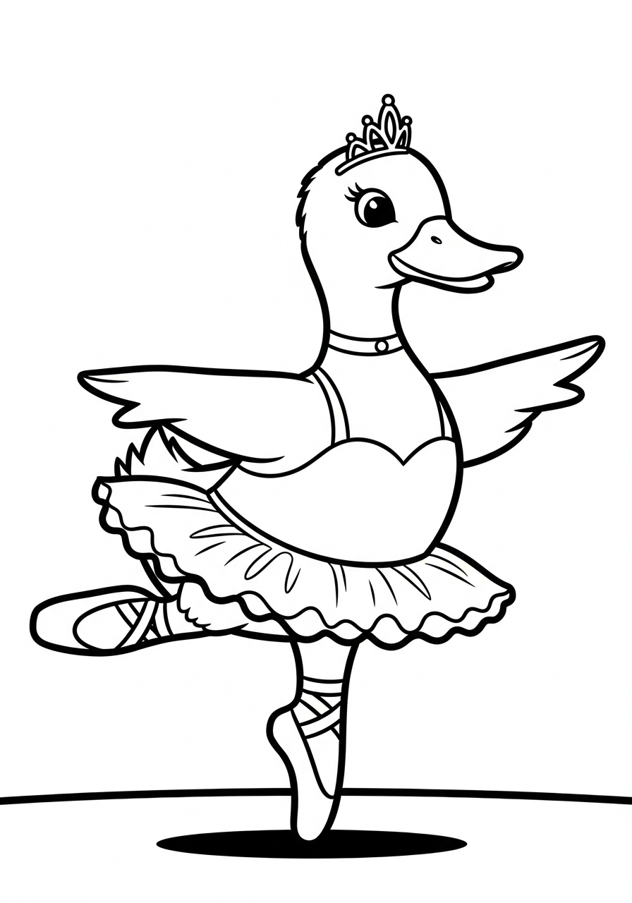 duck coloring sheet