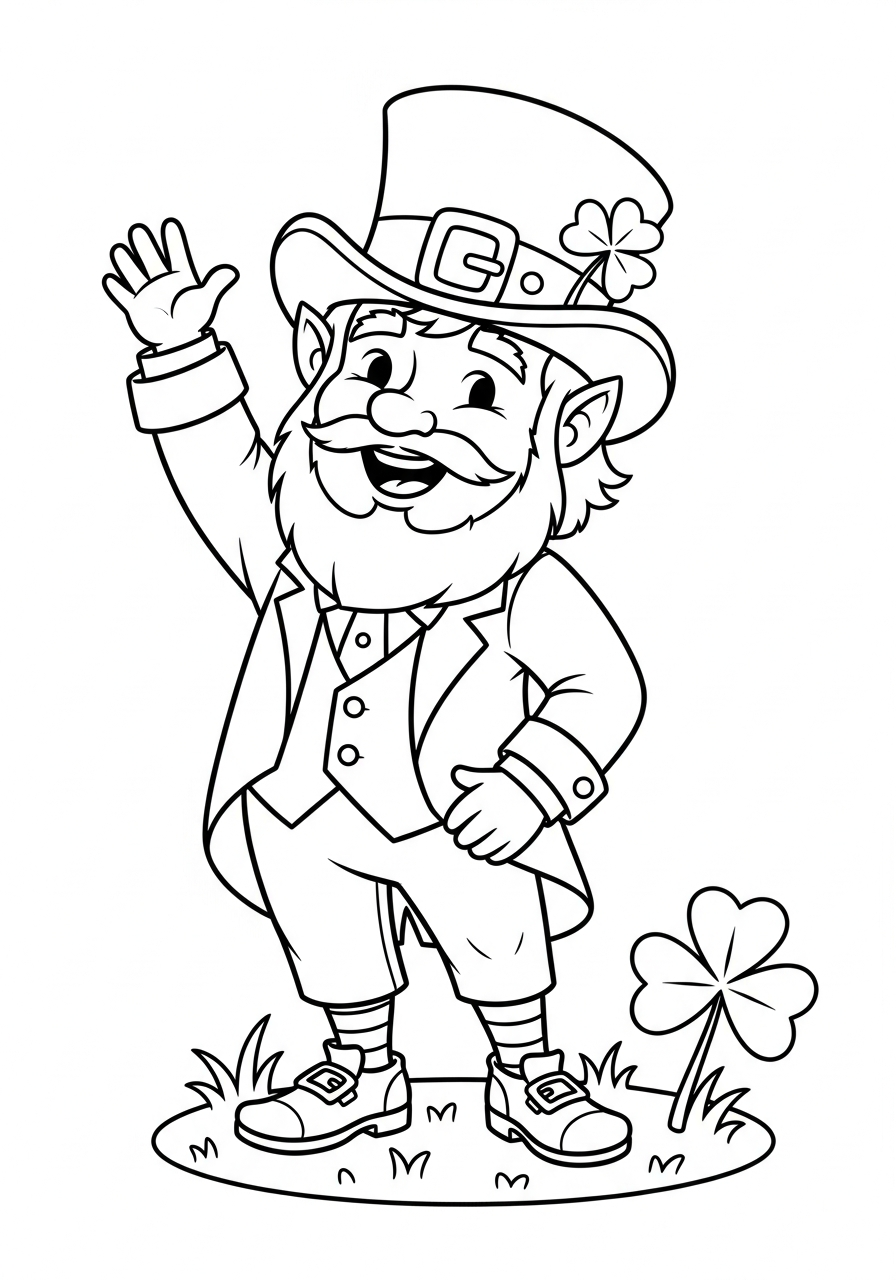Leprechaun coloring book 1