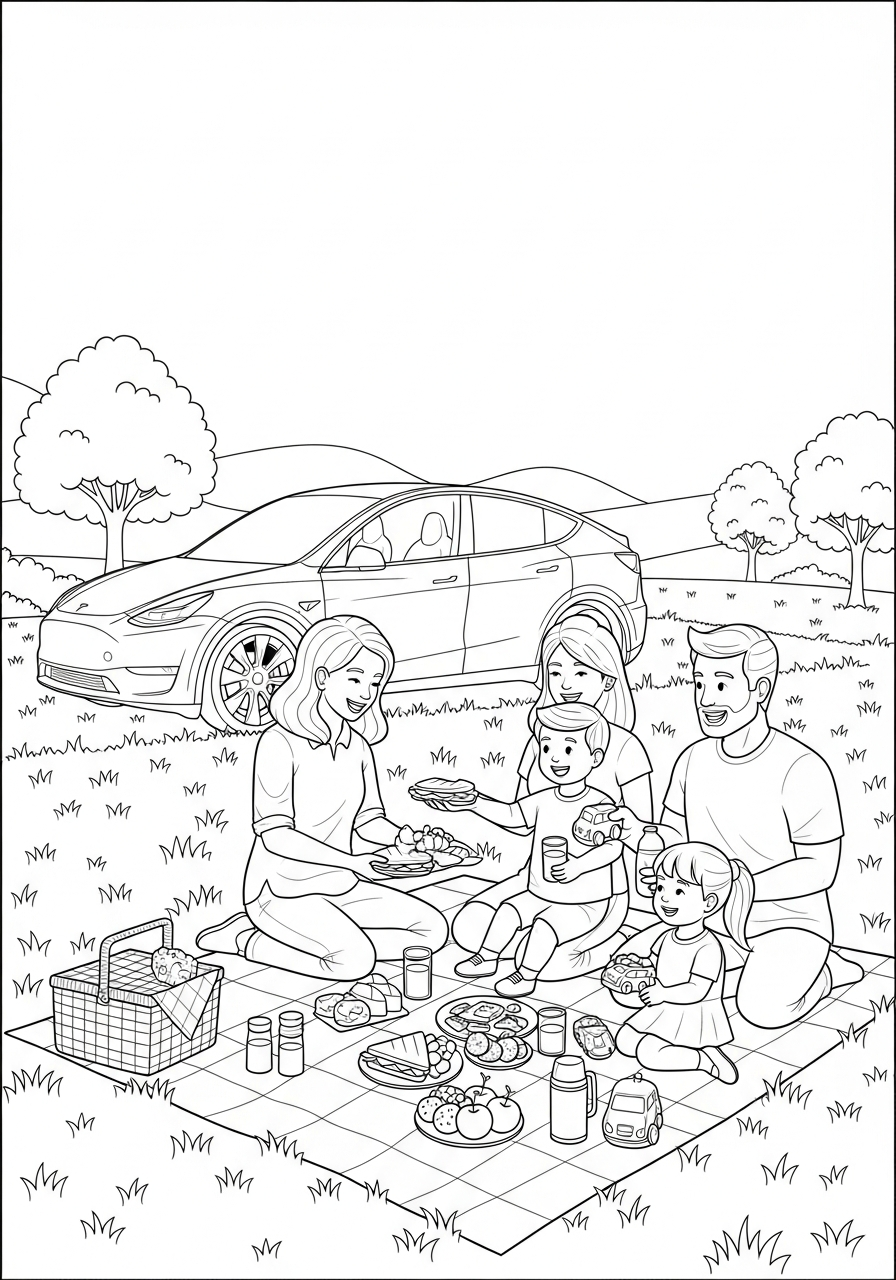printable Tesla coloring pages for kids