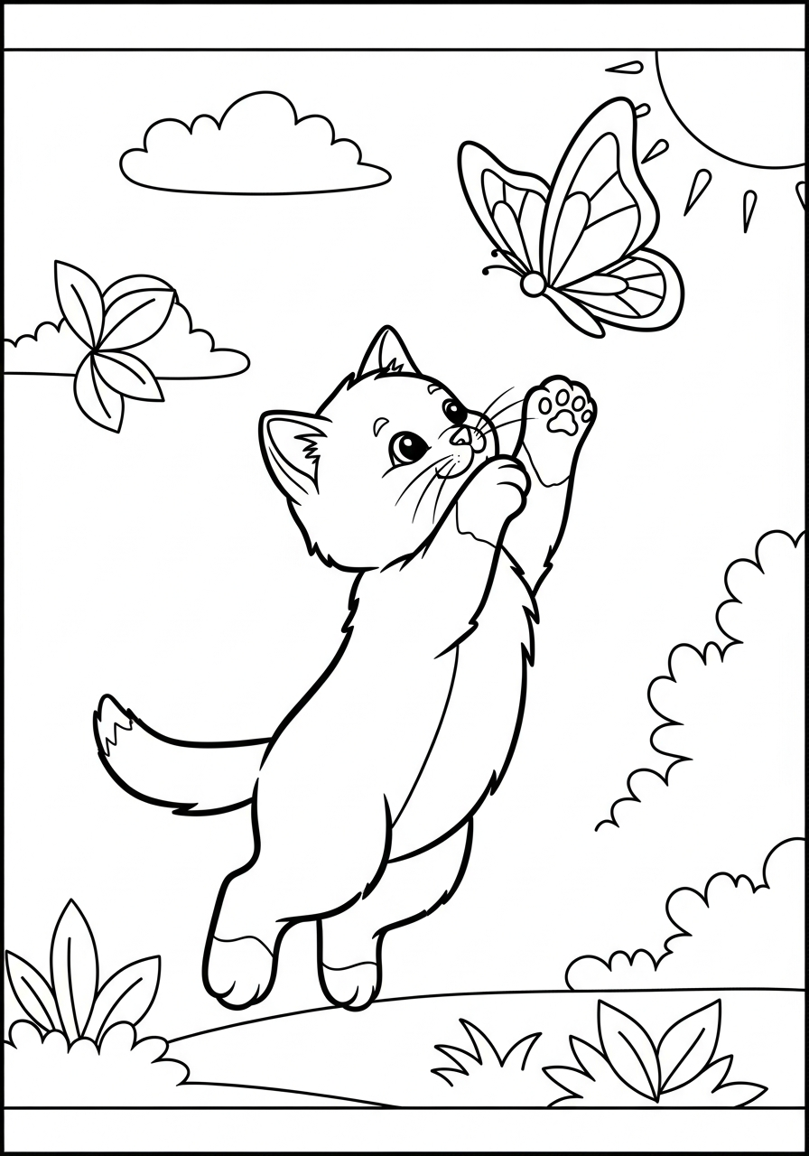 best kitten coloring pages