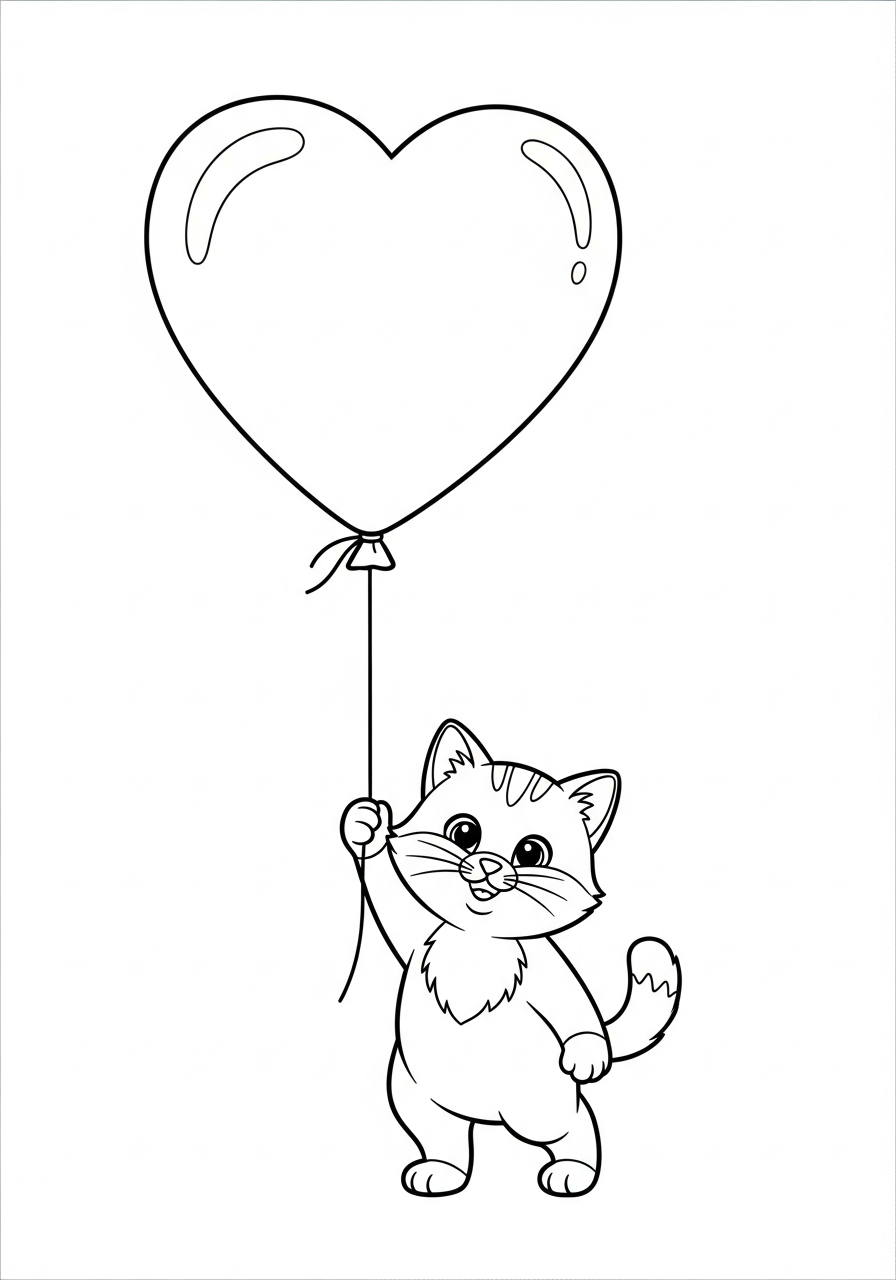 cute kitten coloring pages