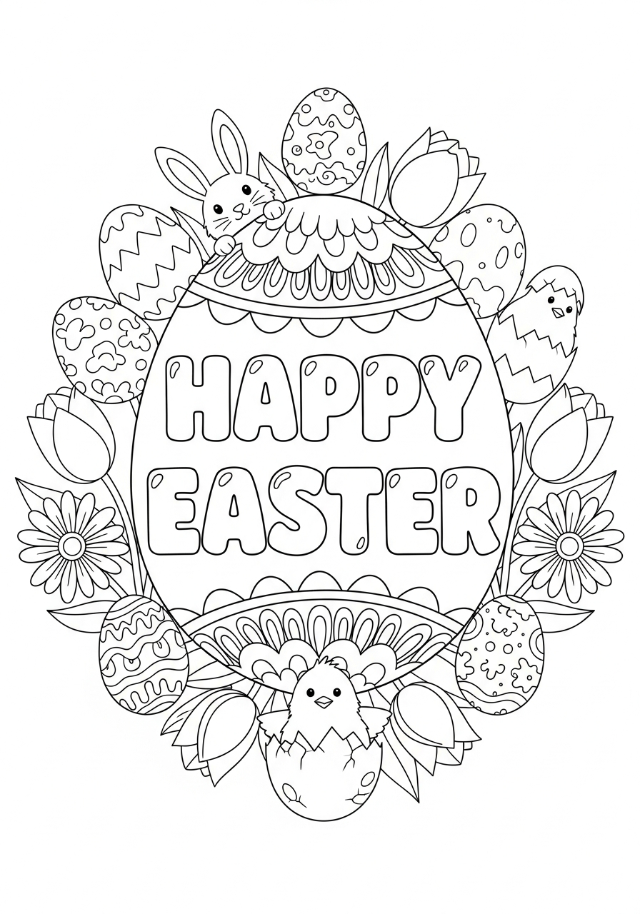 Easter coloring pages for preschoolers