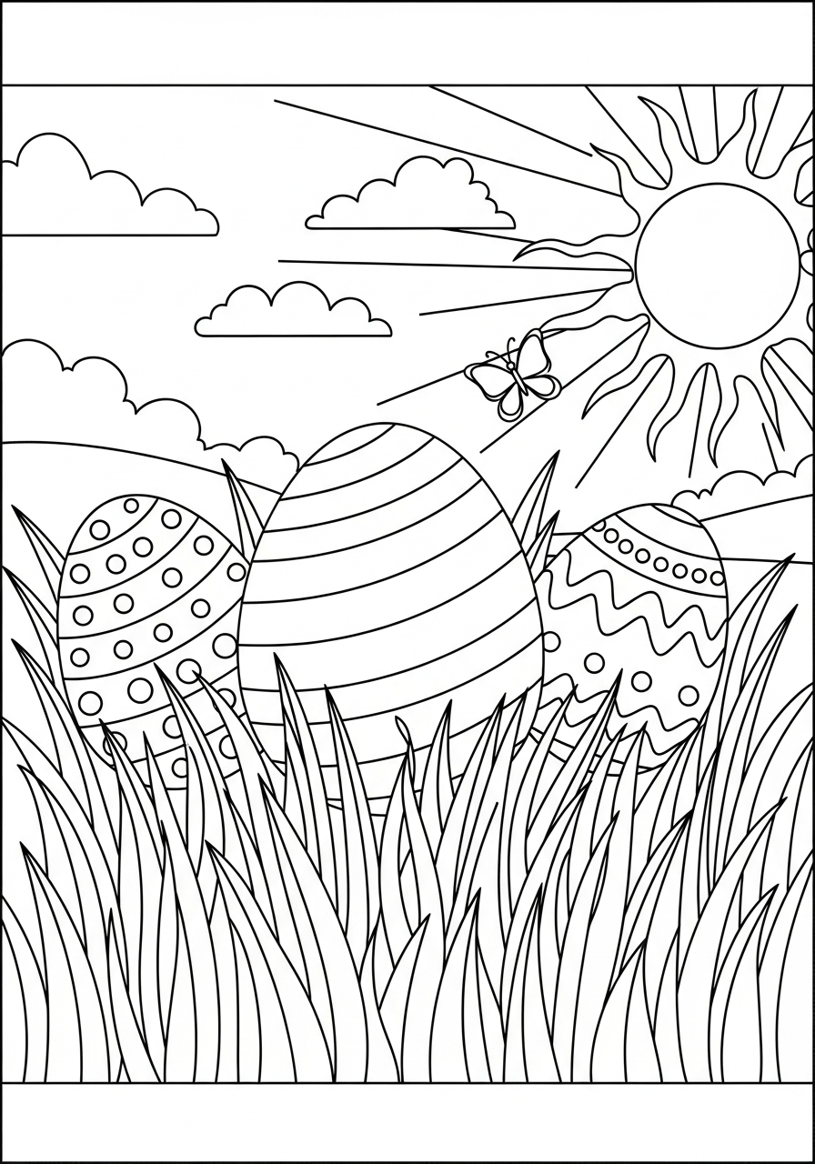 small Easter coloring pages