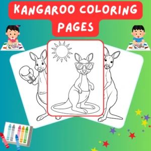 Kangaroo Coloring Pages thumbnail