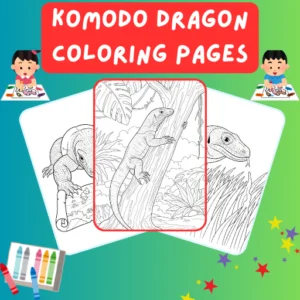 Komodo Dragon Coloring Pages thumbnail