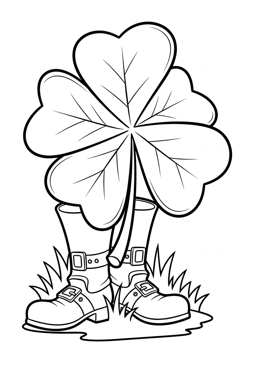 shamrock coloring pages for preschoolers