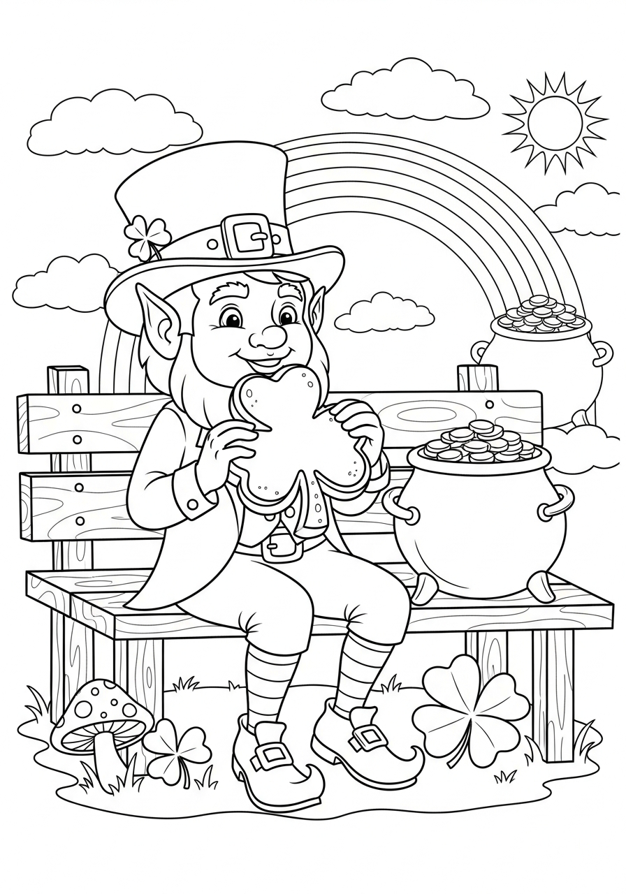 Leprechaun coloring pages free
