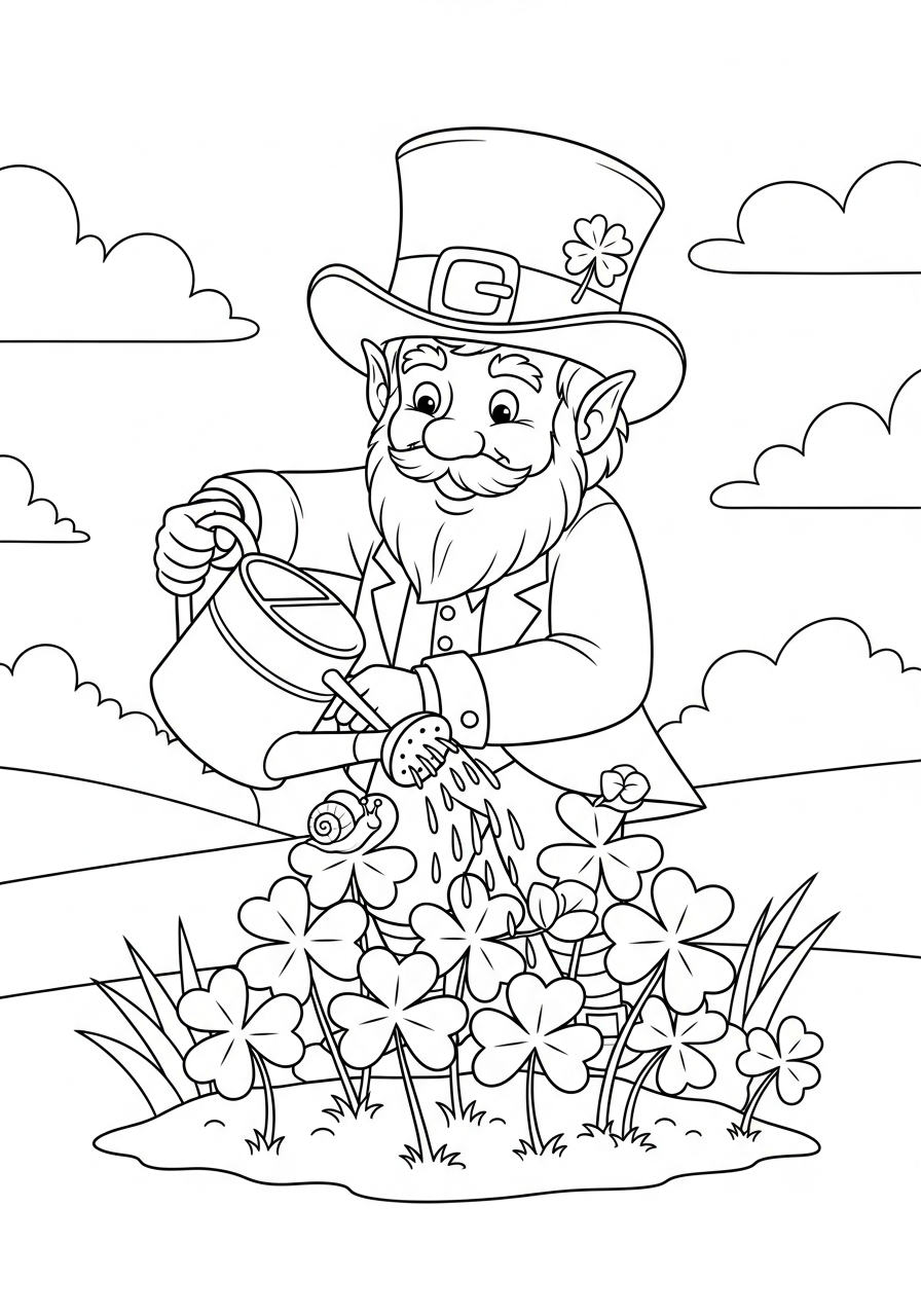 free Leprechaun coloring pages for all ages 1