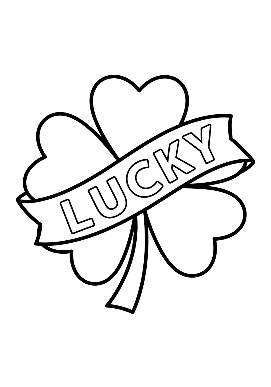 shamrock coloring pages pdf to print 1