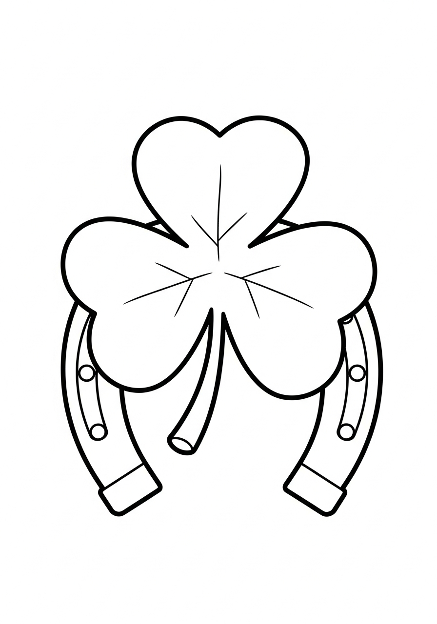 shamrock coloring sheet 1