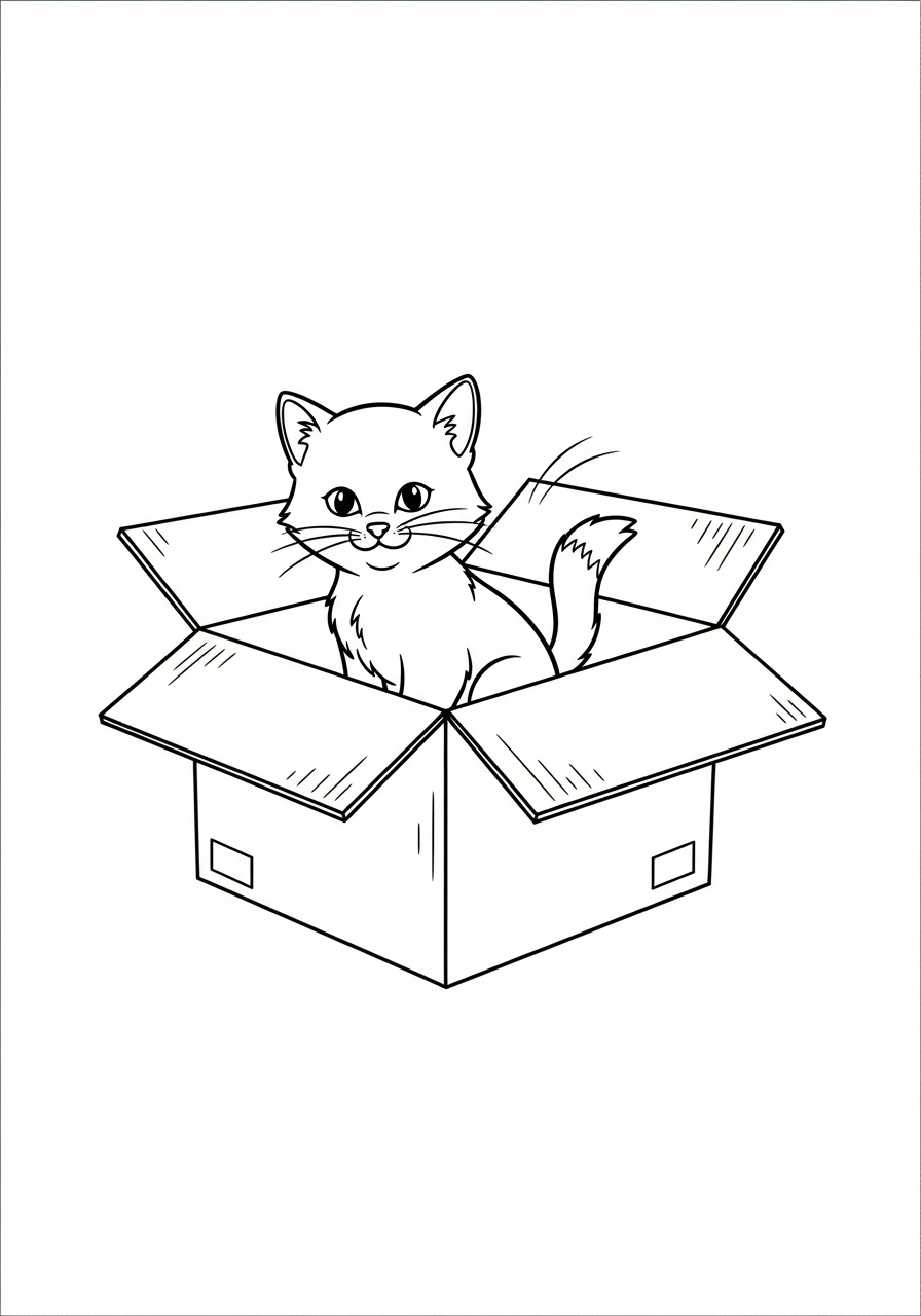 kitten coloring page to print