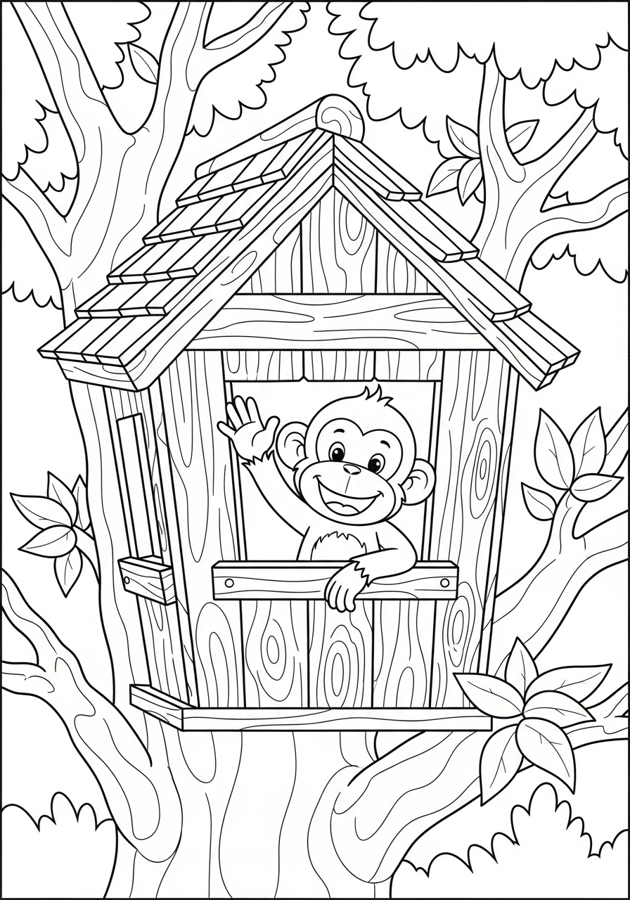 best Monkey coloring pages