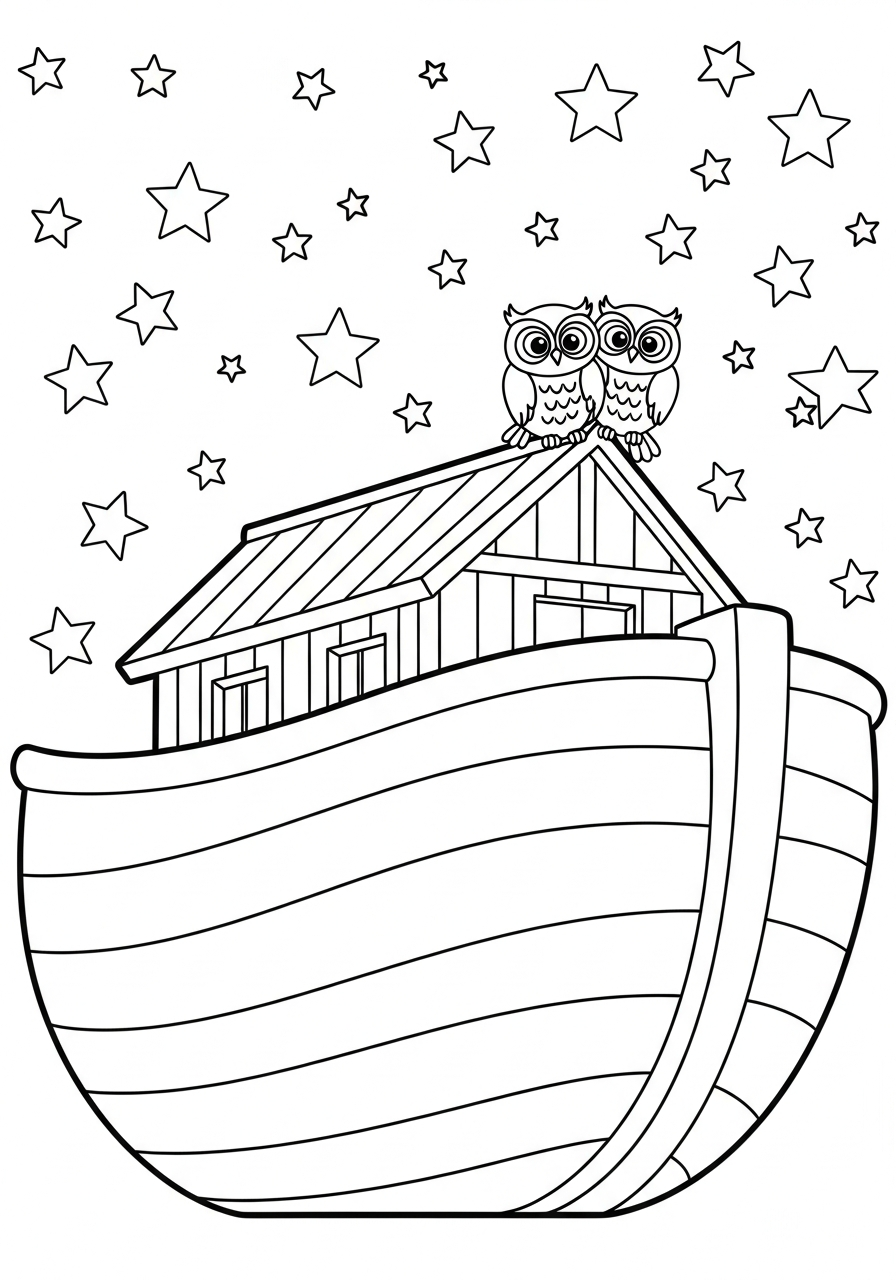 Noah’s Ark coloring pages pdf