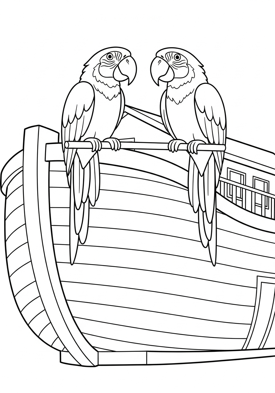Noah’s Ark coloring pages for preschoolers