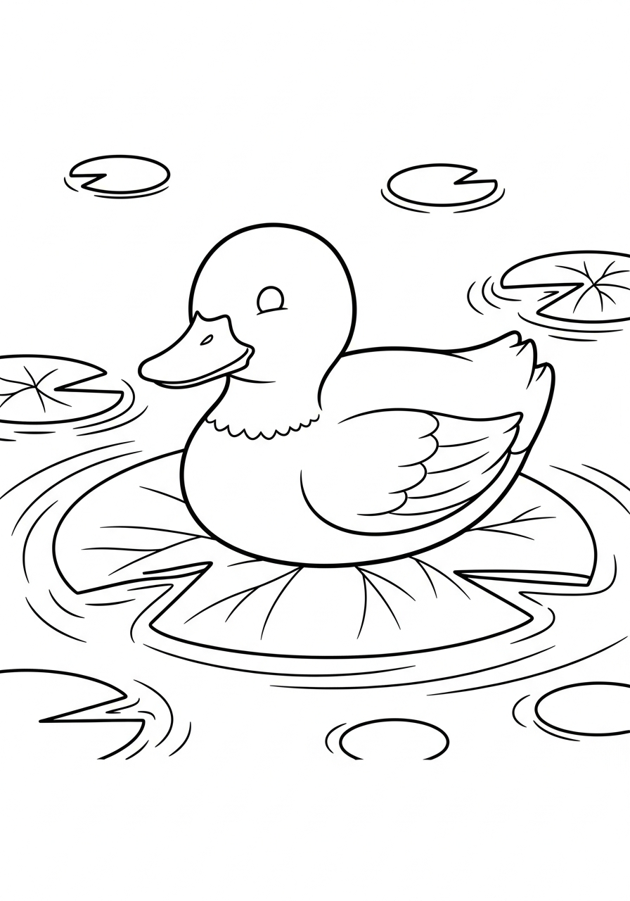 free duck coloring sheets