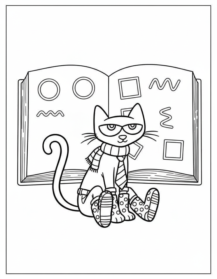 print Pete The Cat coloring pages