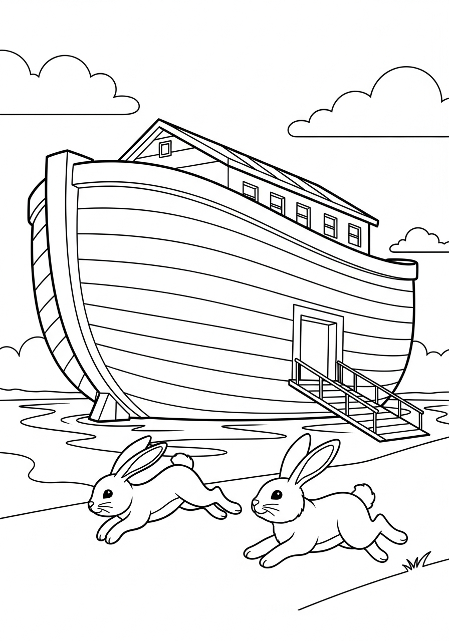 download Noah’s Ark coloring pages