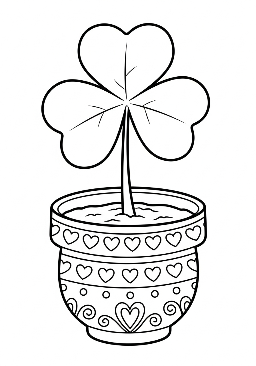 shamrock coloring pages to print
