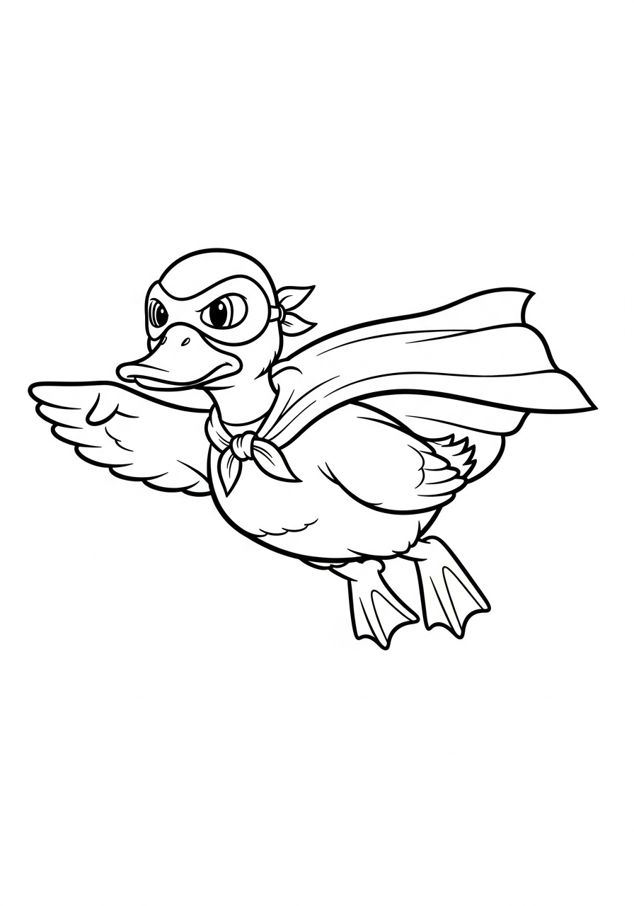 print duck coloring pages