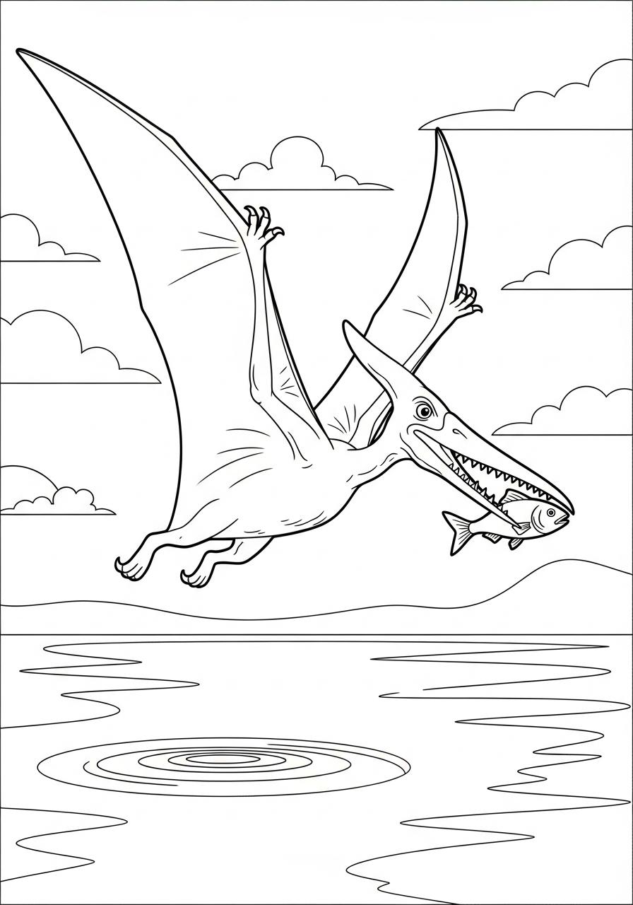 Pterodactyl Coloring Pages 3 Pterodactyl colouring pages