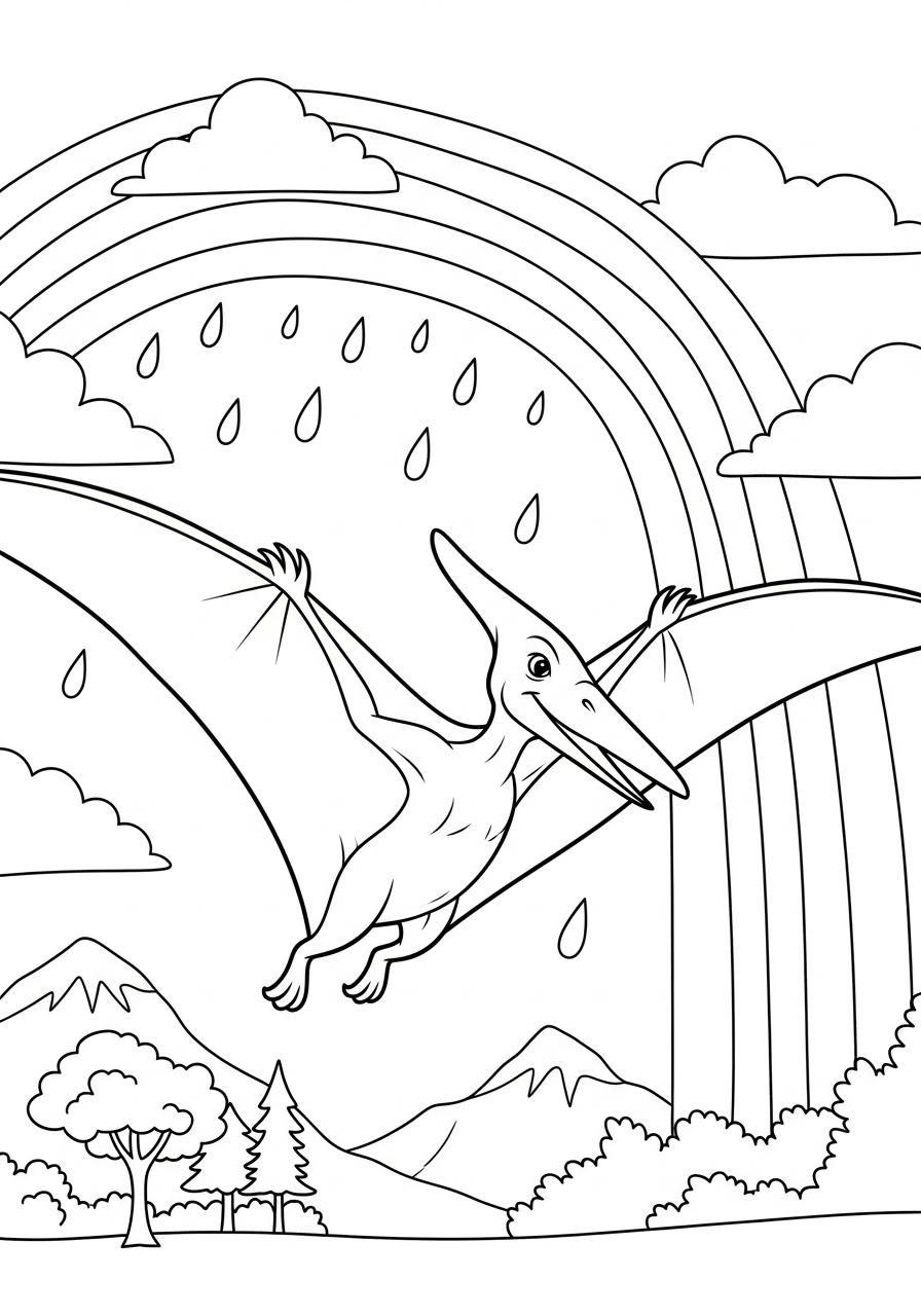 Pterodactyl Coloring Pages 7 Pterodactyl coloring pictures