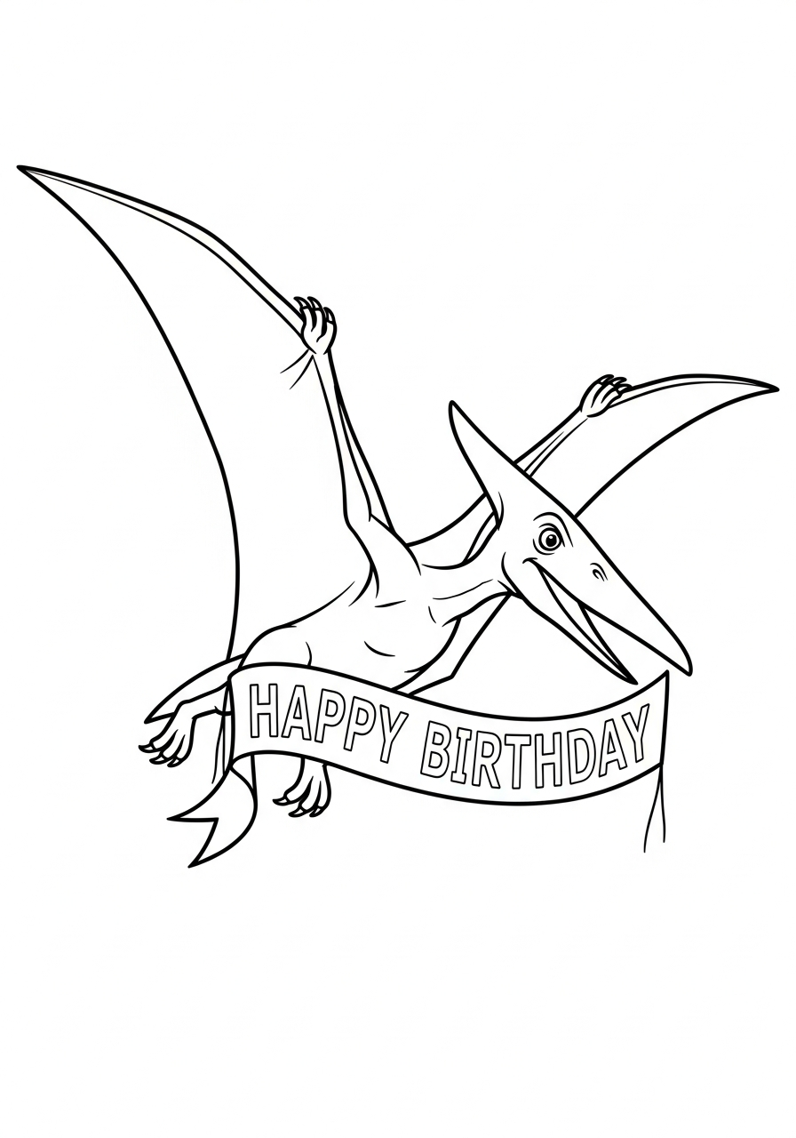 Pterodactyl Coloring Pages 9 Pterodactyl coloring pictures 1