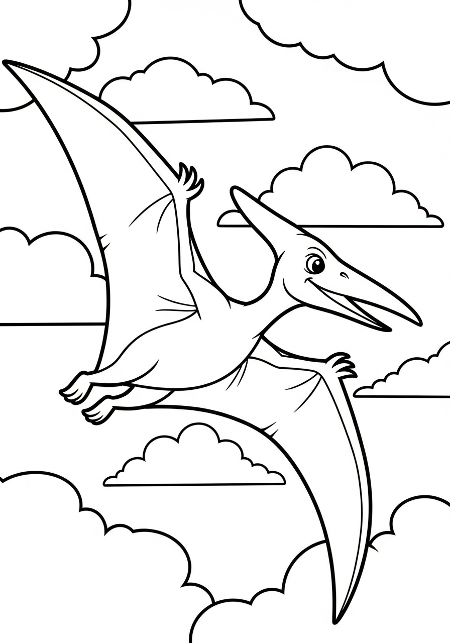 Pterodactyl Coloring Pages 13 Pterodactyl coloring pages printable pdf