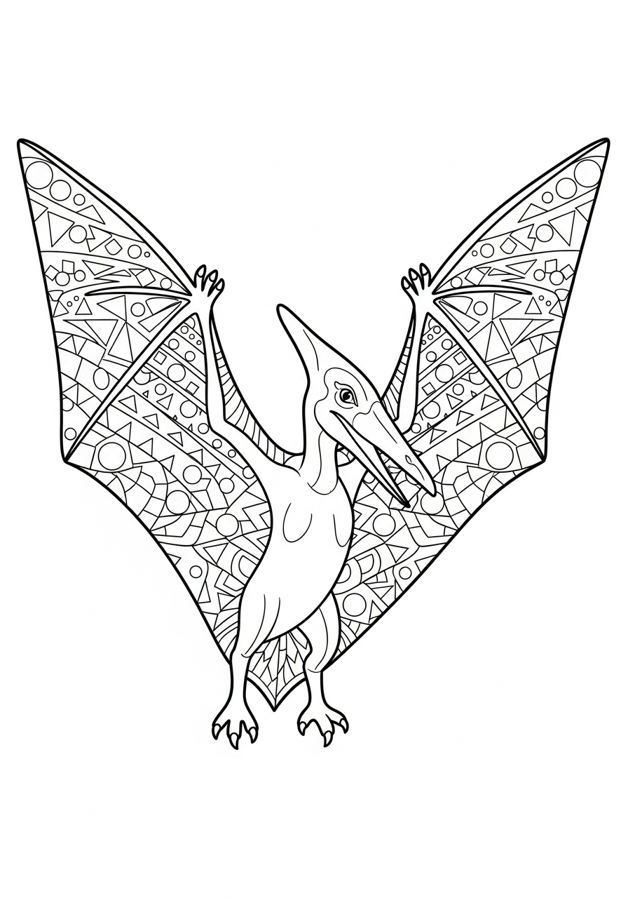 Pterodactyl Coloring Pages 15 download Pterodactyl coloring pages
