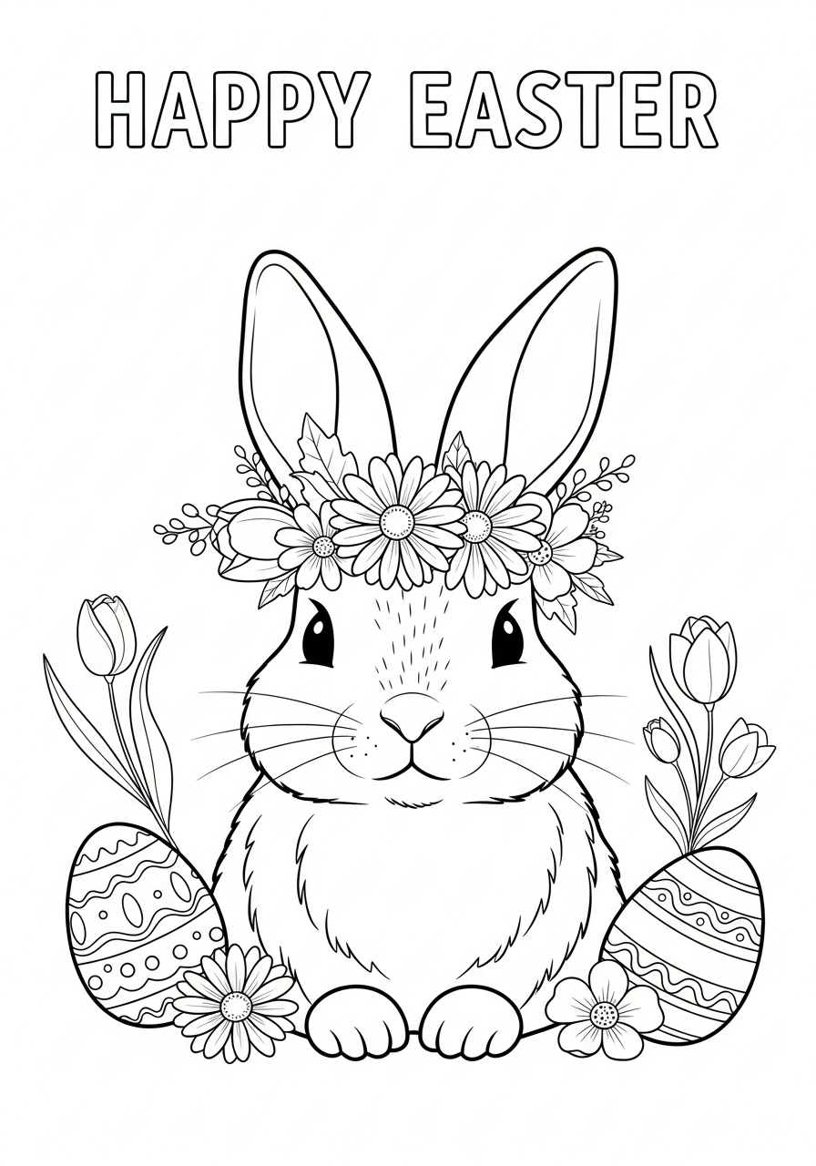 free Easter coloring pages pdf printable