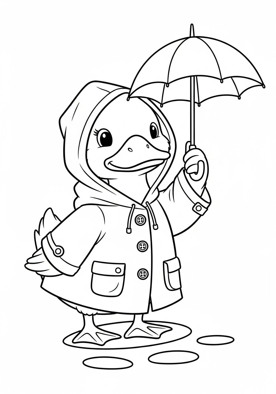 large duck coloring pages