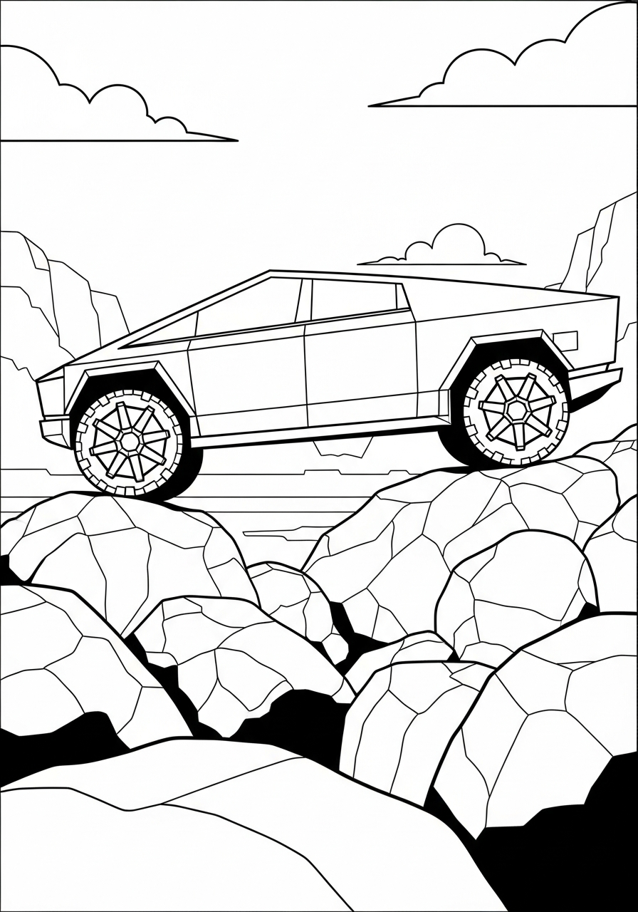 Tesla coloring pages for preschoolers