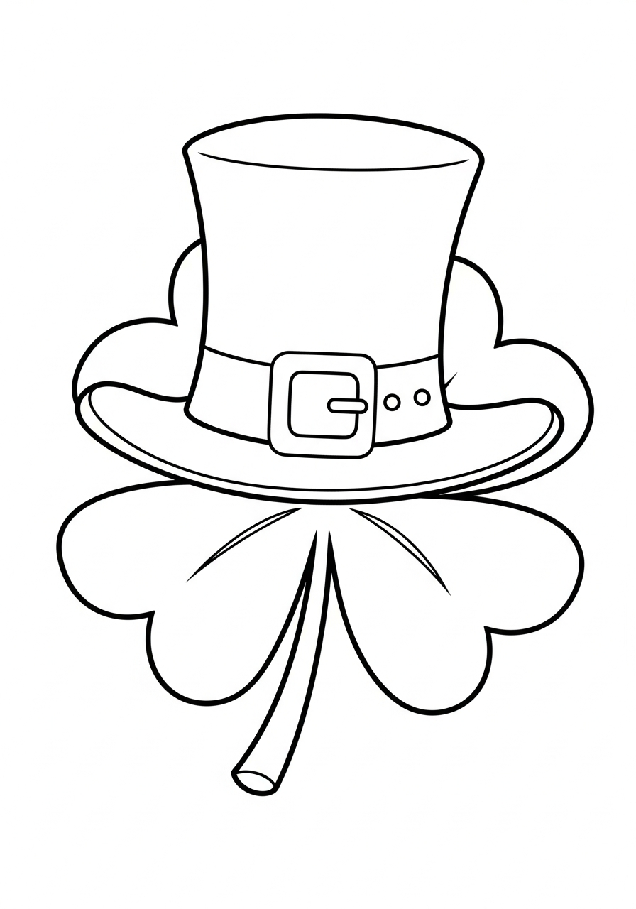 Shamrock coloring pages download
