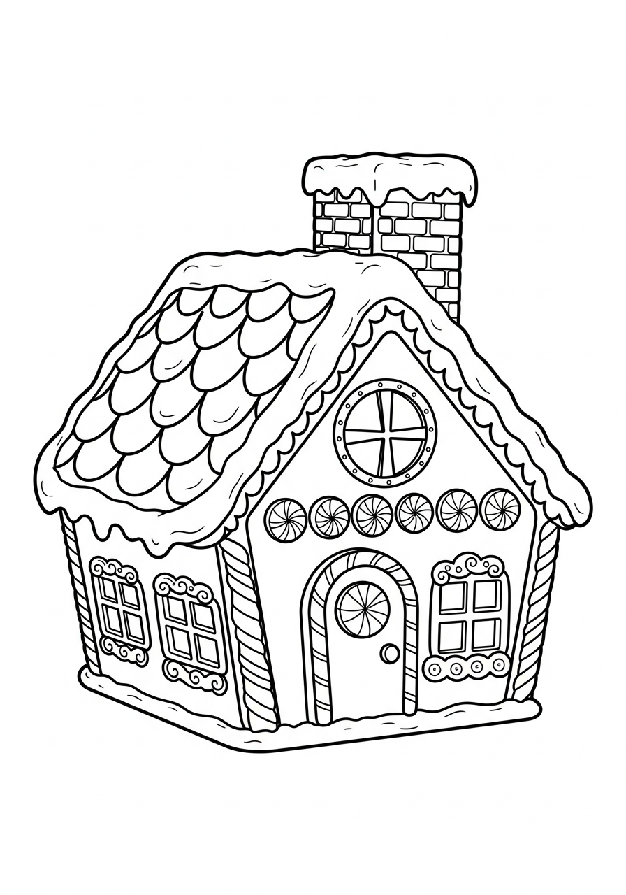 printable Gingerbread coloring pages for kids