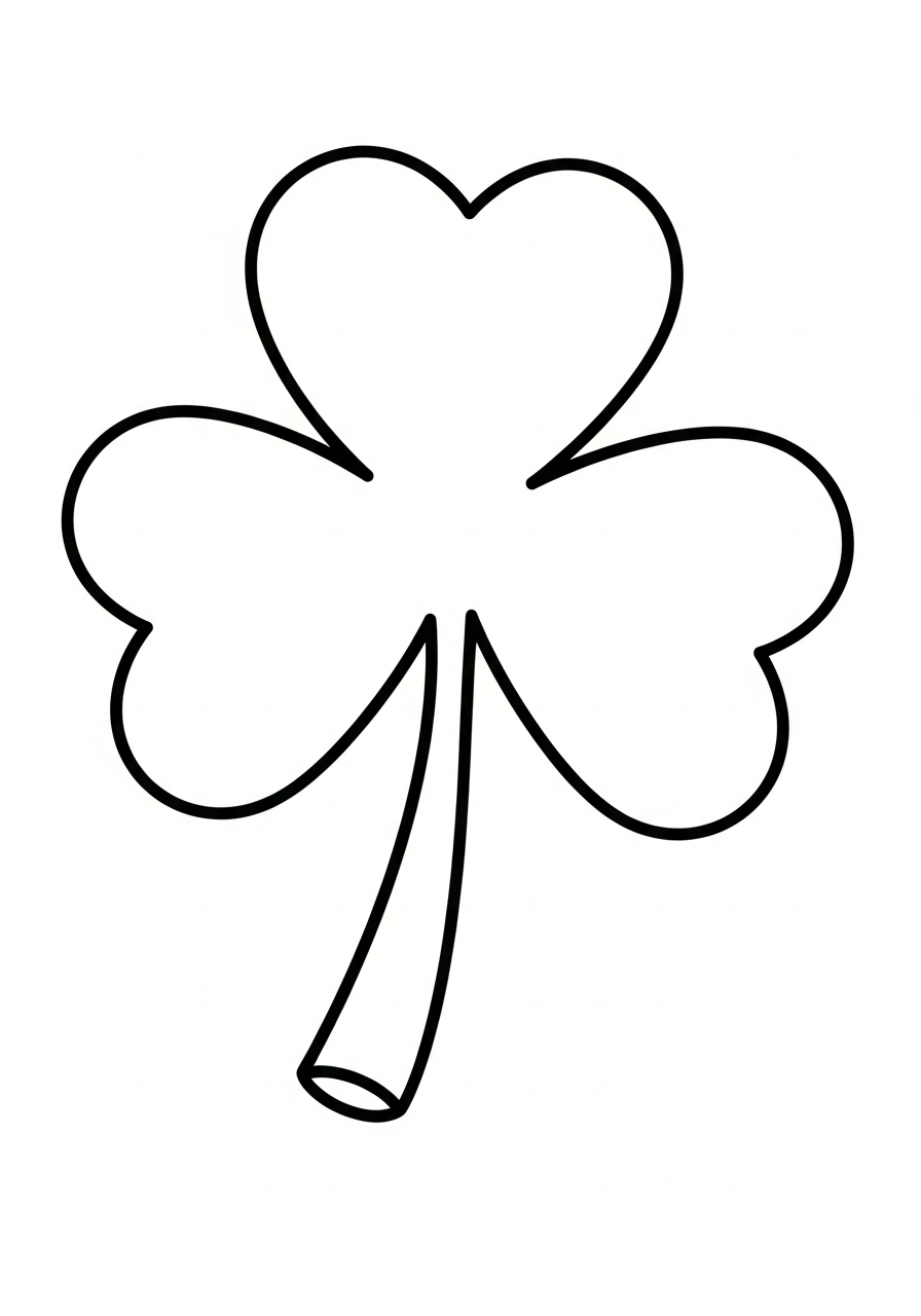 shamrock coloring pages