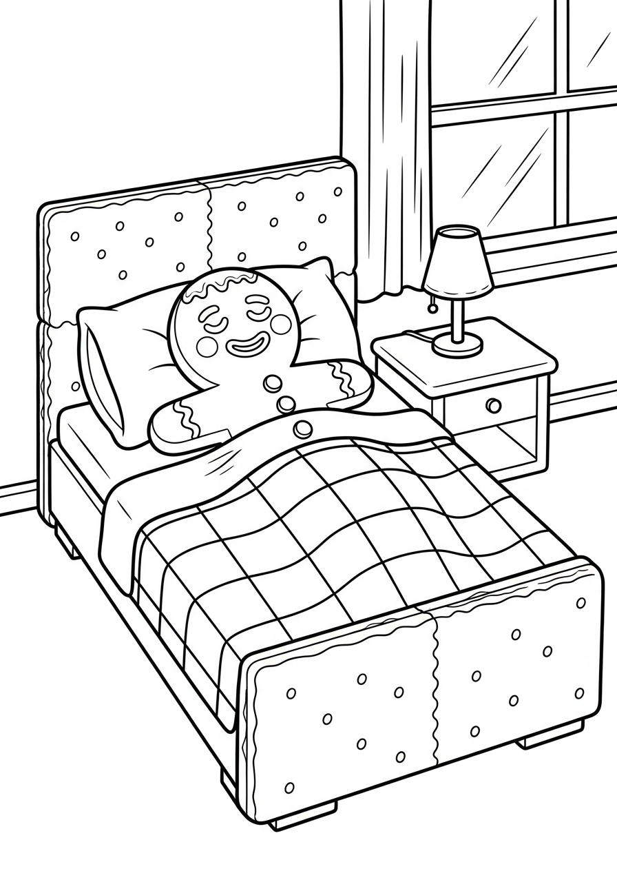 Gingerbread coloring pages download