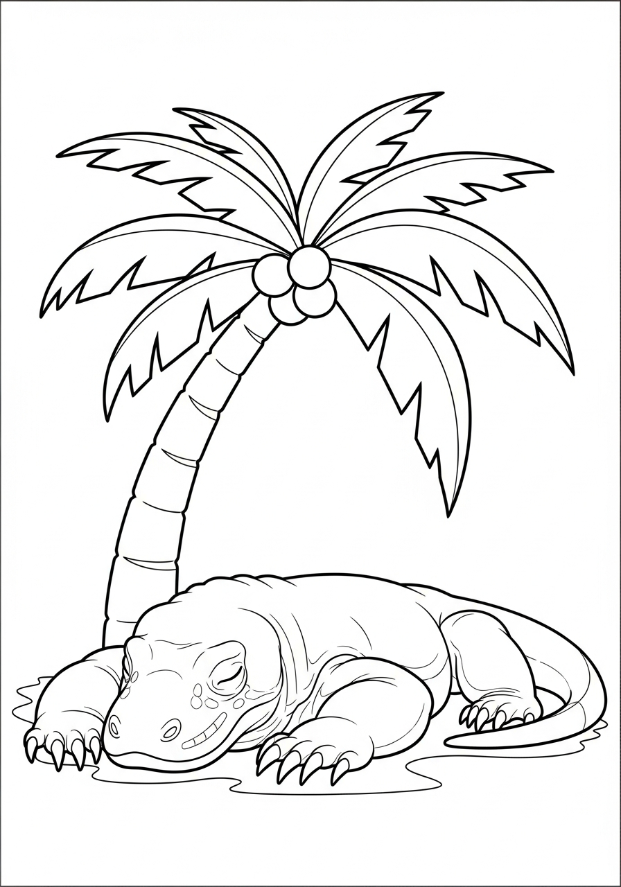 free komodo dragon coloring pages for all ages
