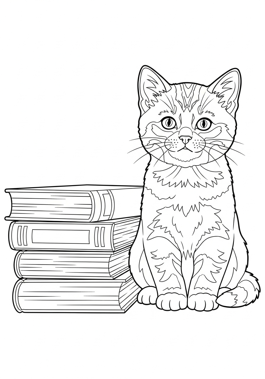 kitten coloring sheet