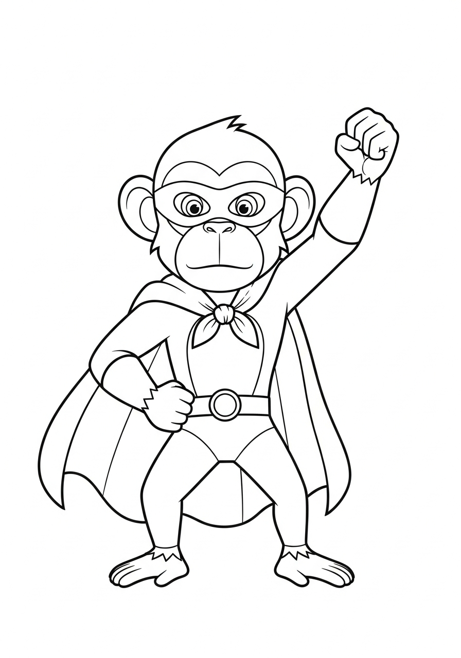 Monkey images to color