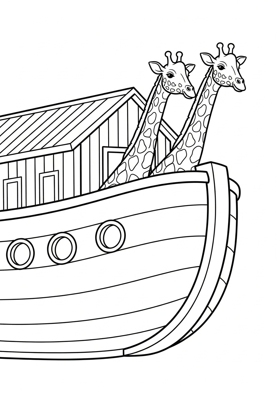 interactive Noah’s Ark coloring pages