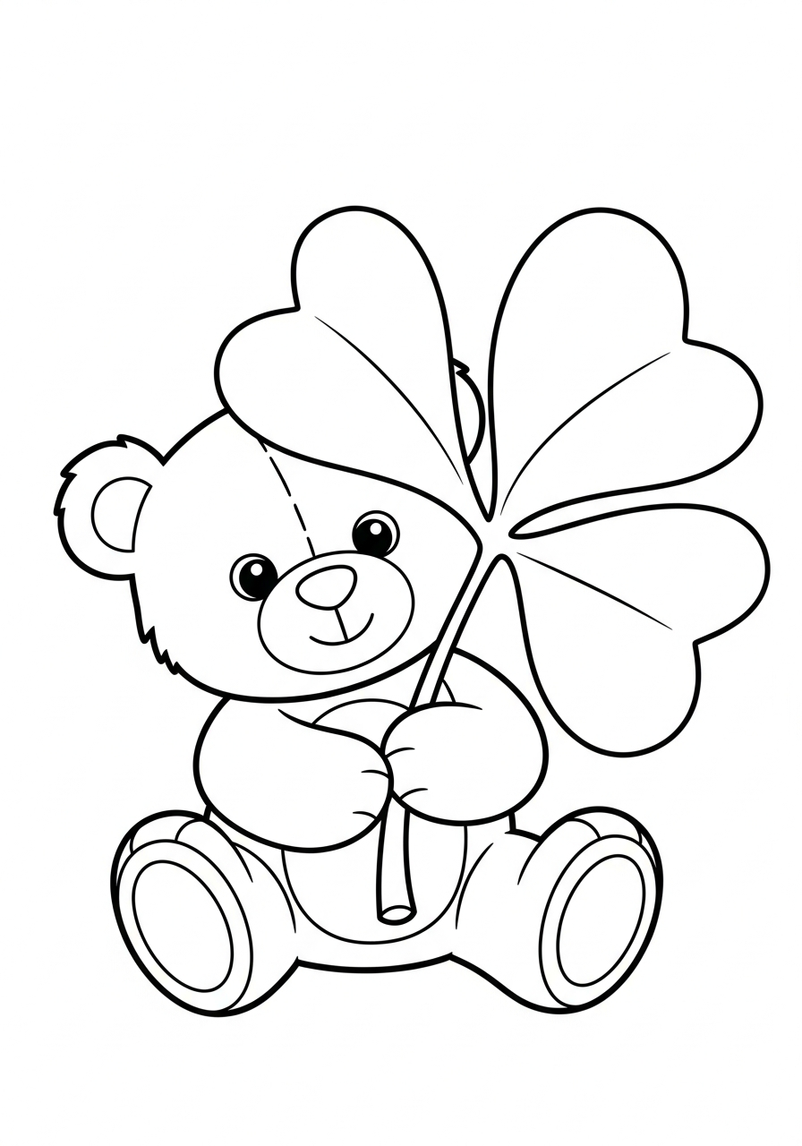 shamrock coloring pages for kids to print