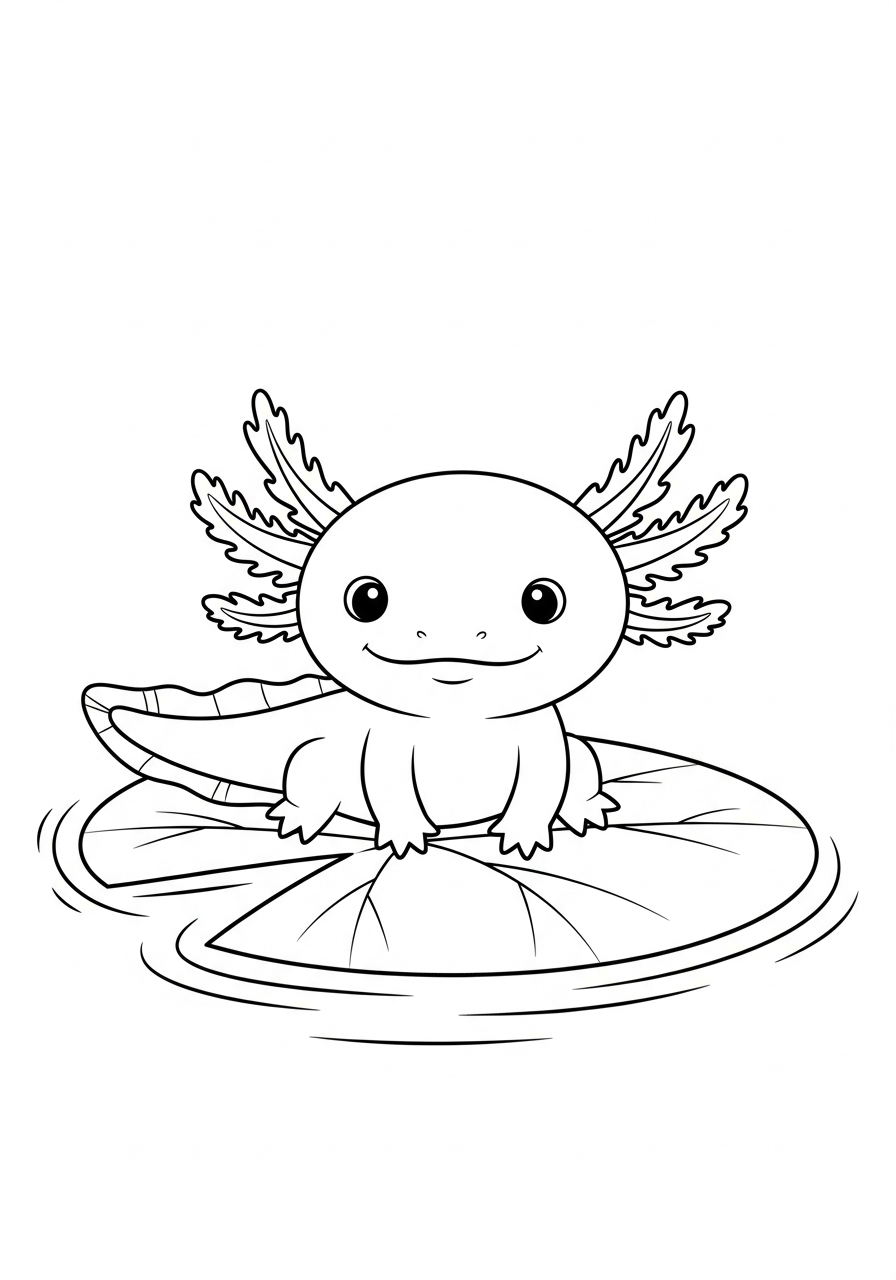 axolotl coloring book