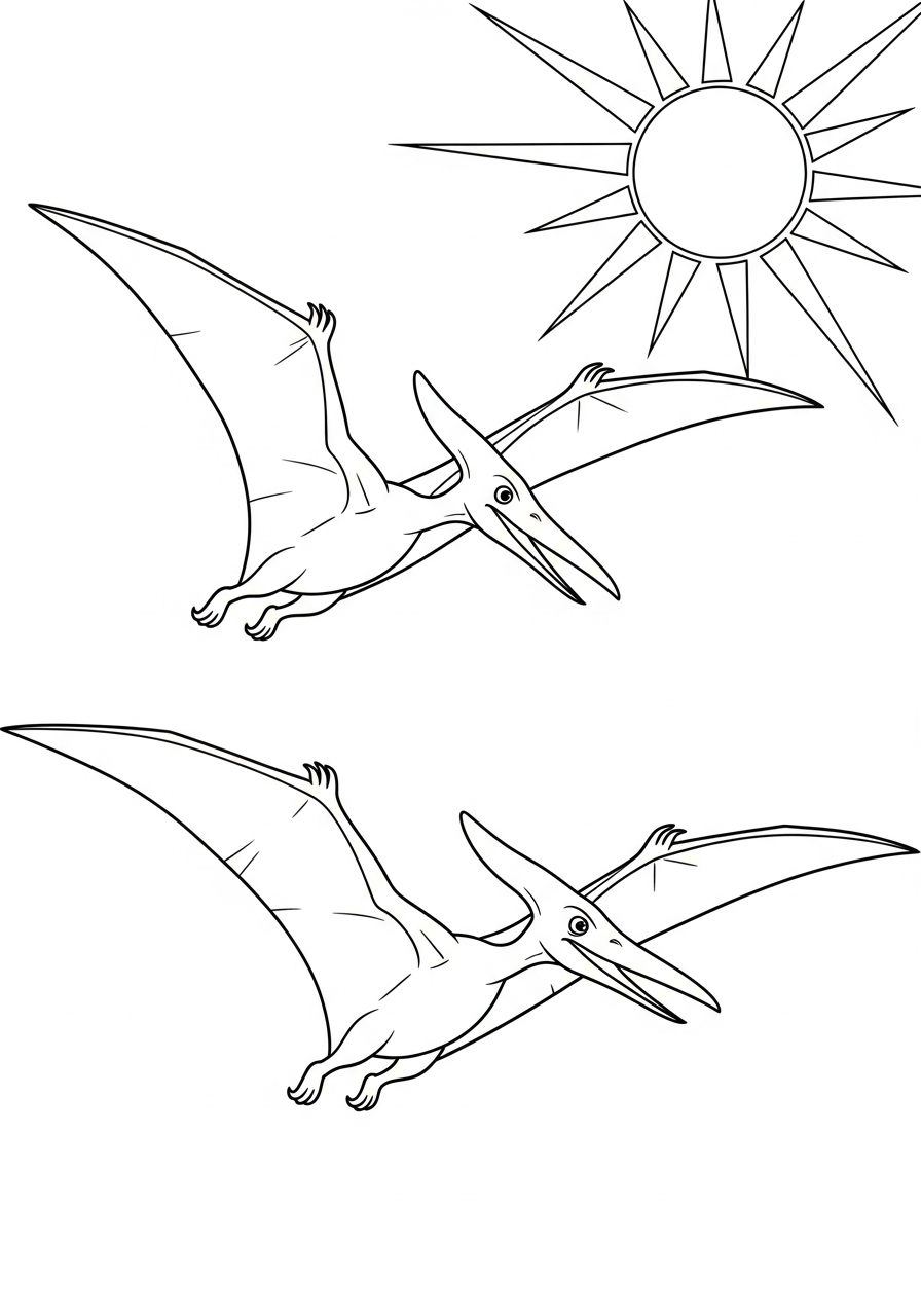 Pterodactyl Coloring Pages 28 Pterodactyl coloring pages advanced 1