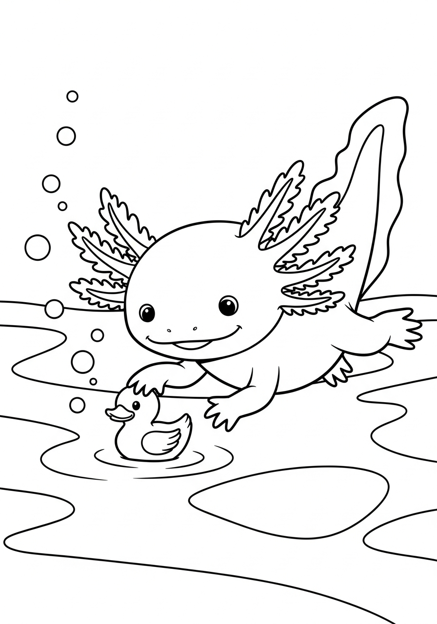 axolotl coloring pages online