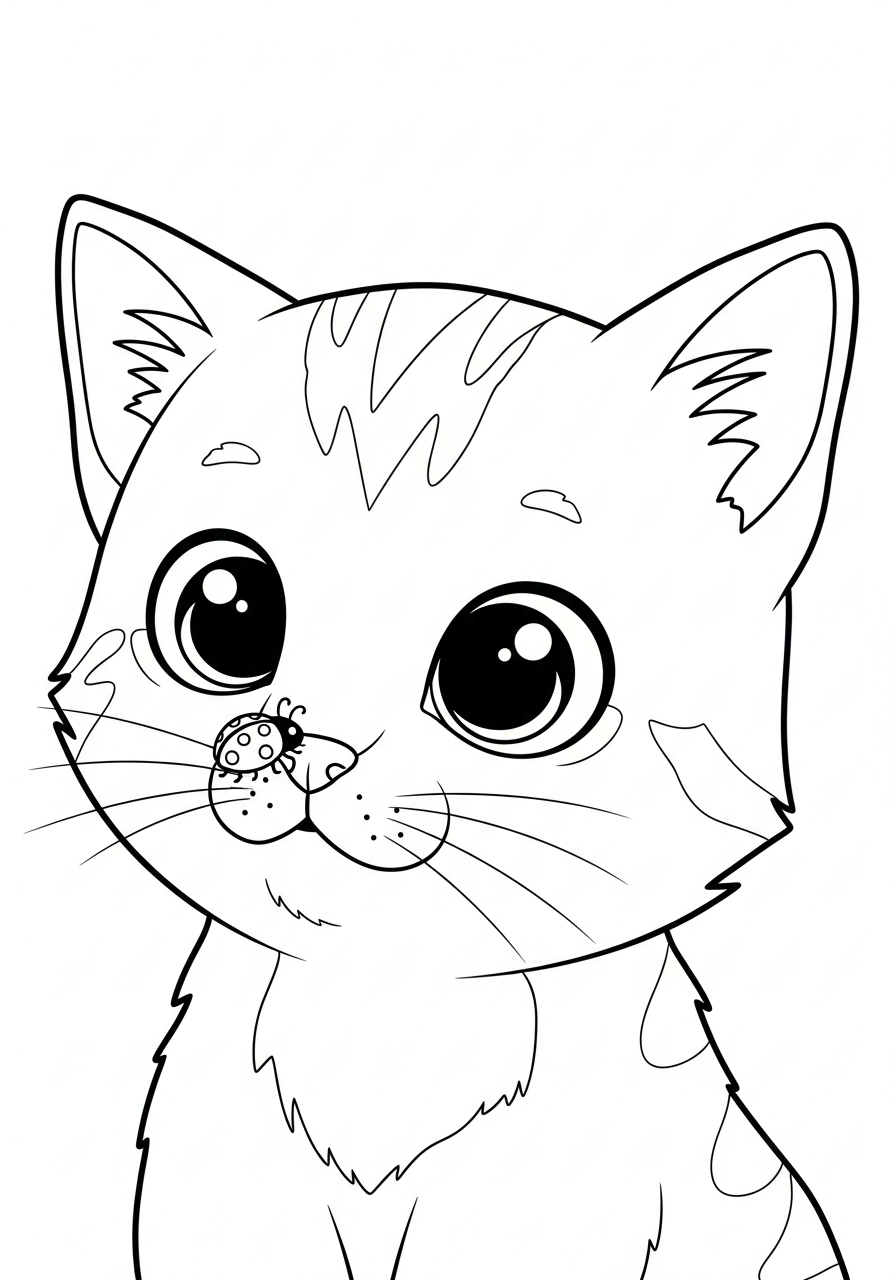 cool kitten coloring pages
