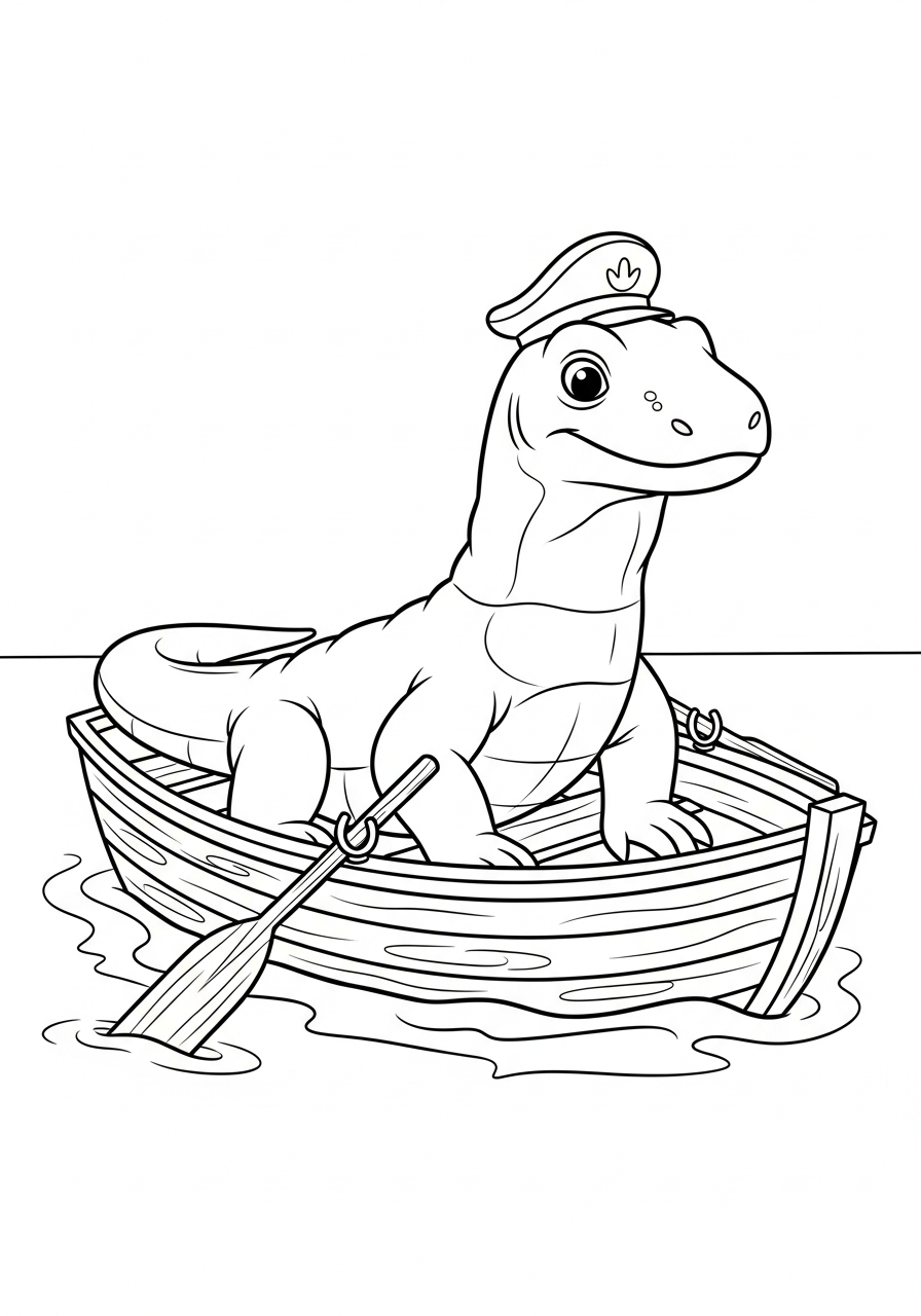 komodo dragon coloring pages download