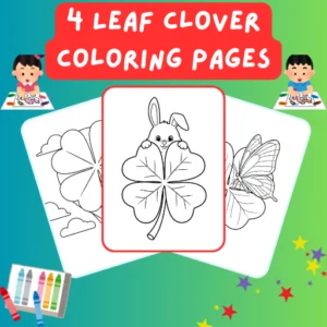 4 Leaf Clover Coloring Pages thumbnail