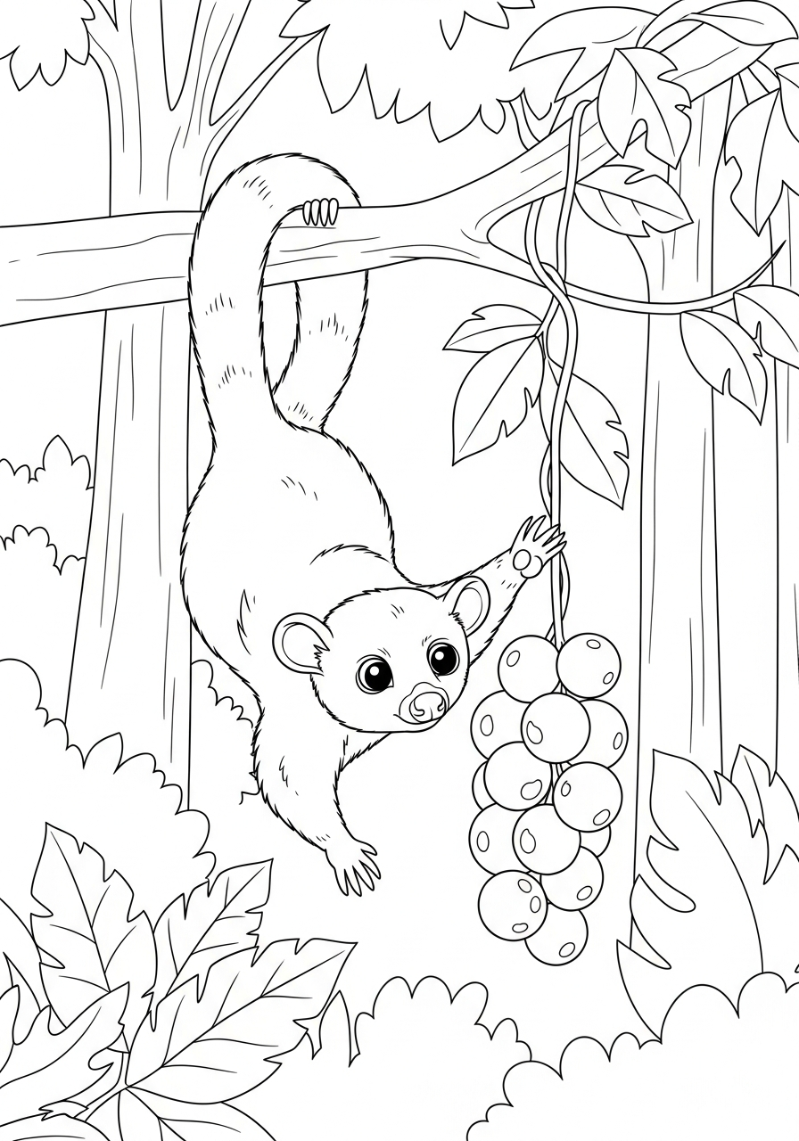 rainforest color page